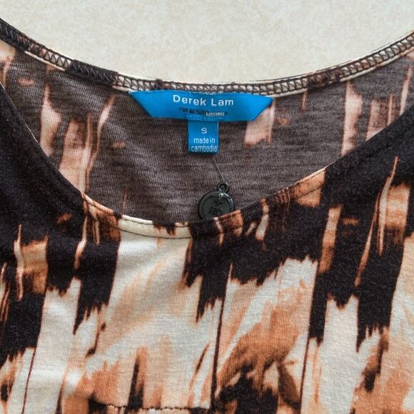 Derek Lam for Design Nation Women’s Printed Short Sleeve Shirt Size small - Picture 6 of 7